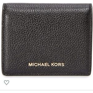 MK Money Pieces Flap Card Holder Mercer Pebble